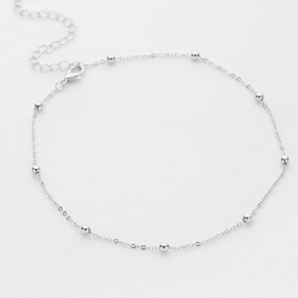 Dainty Silver Satellite Choker - Picture 2 of 4